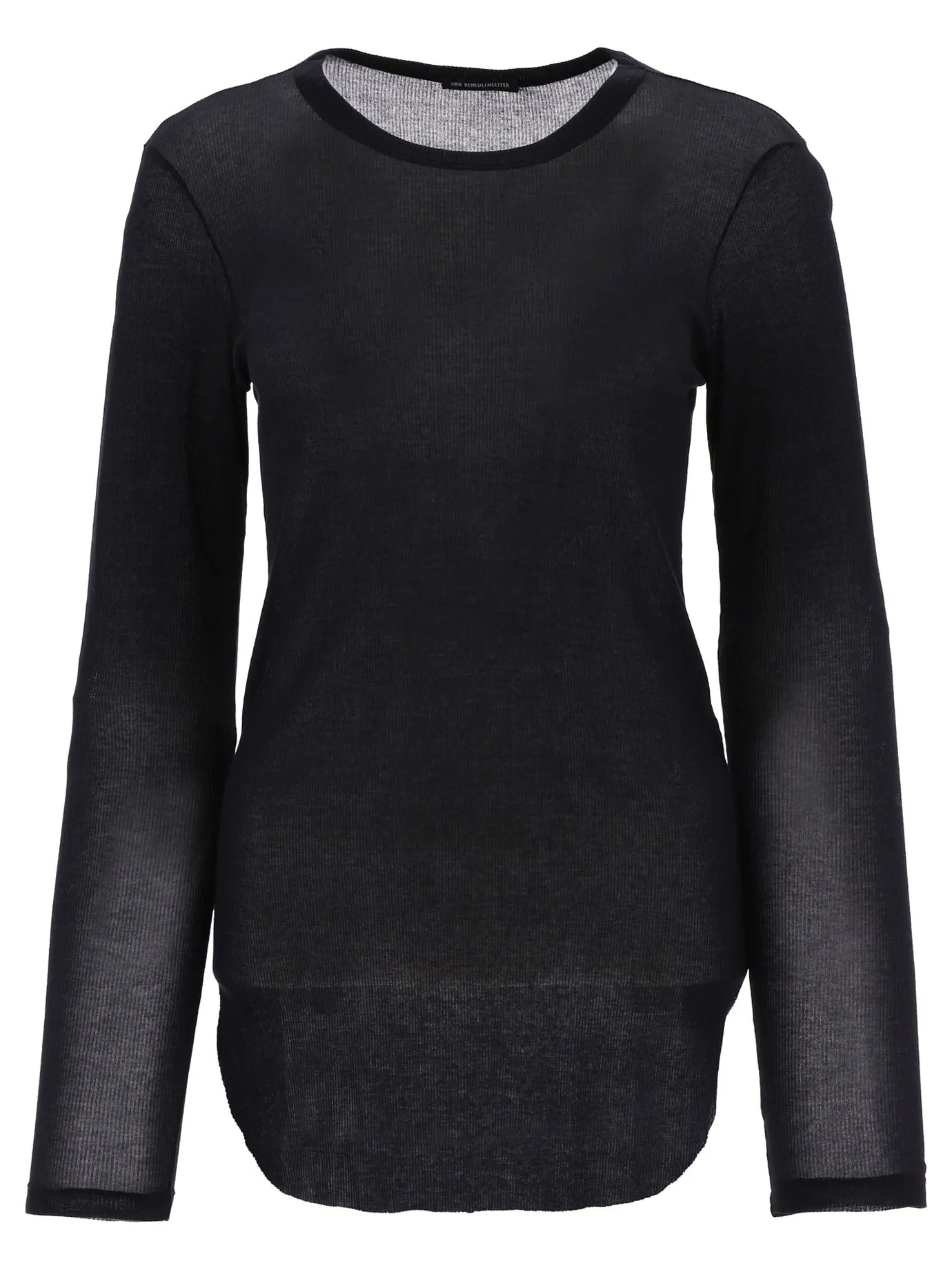 Ann Demeulemeester Karo Long-Sleeve Top