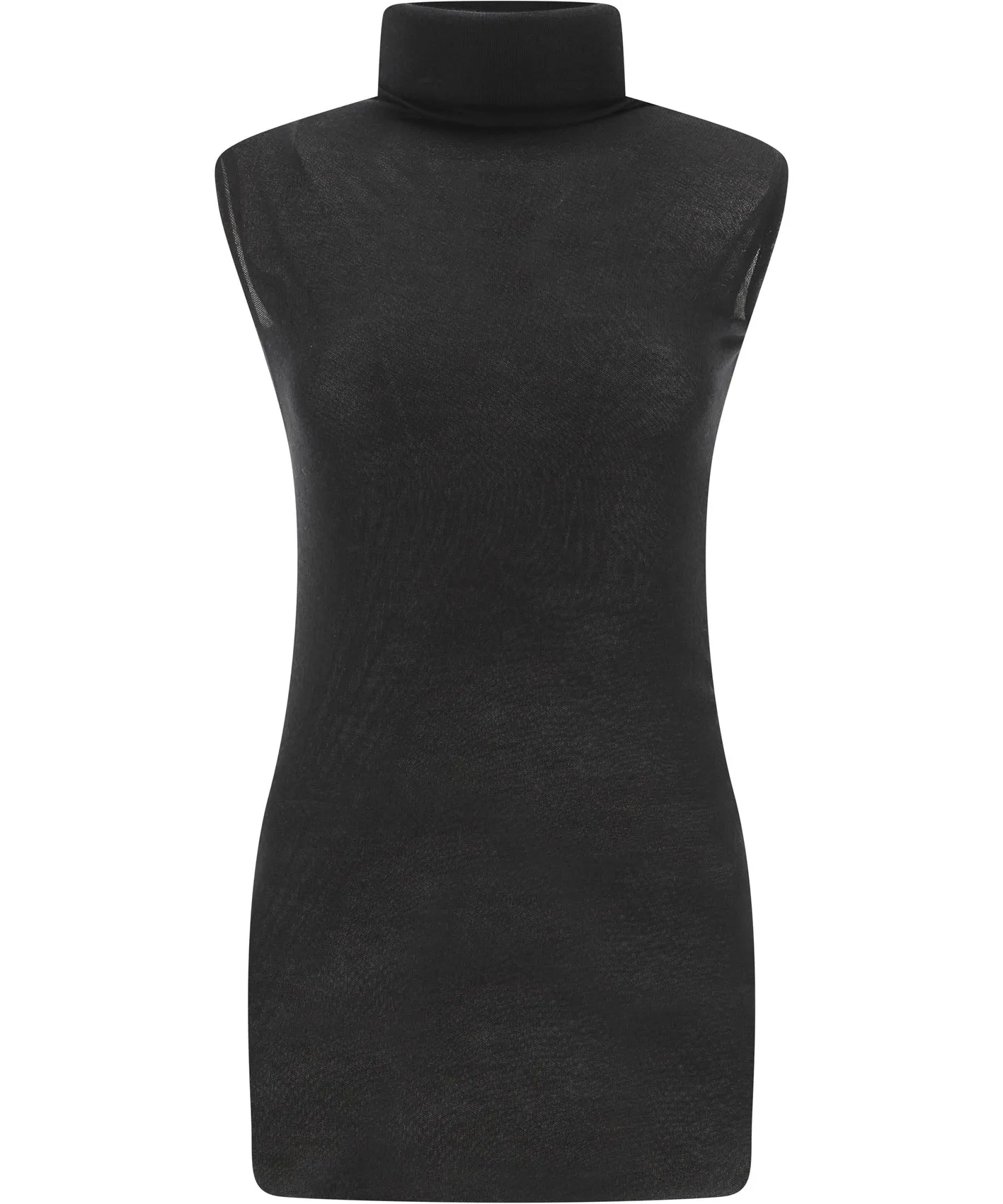 Ann Demeulemeester Turtleneck Knitted Sleeveless Top