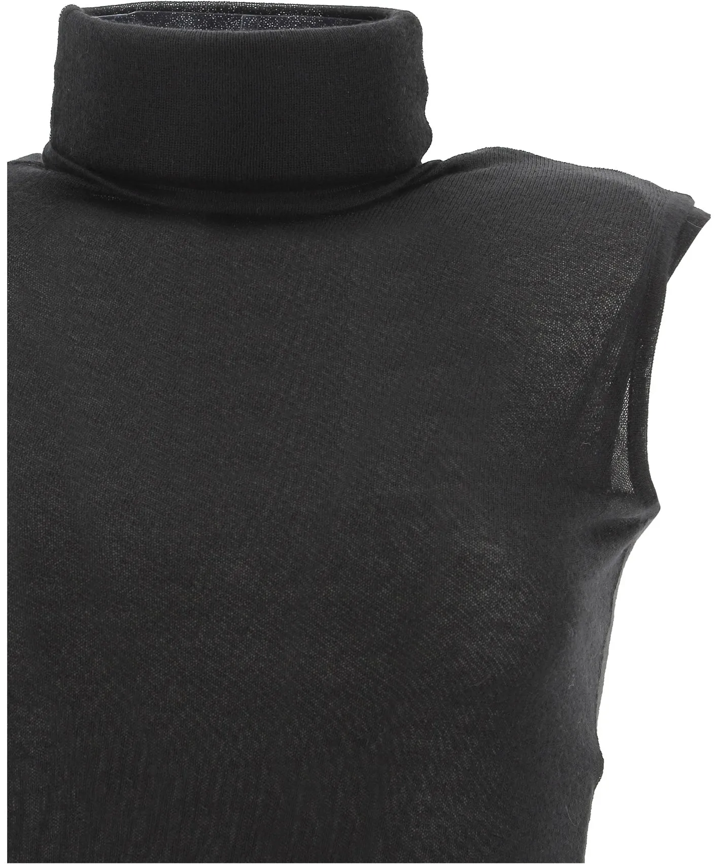 Ann Demeulemeester Turtleneck Knitted Sleeveless Top