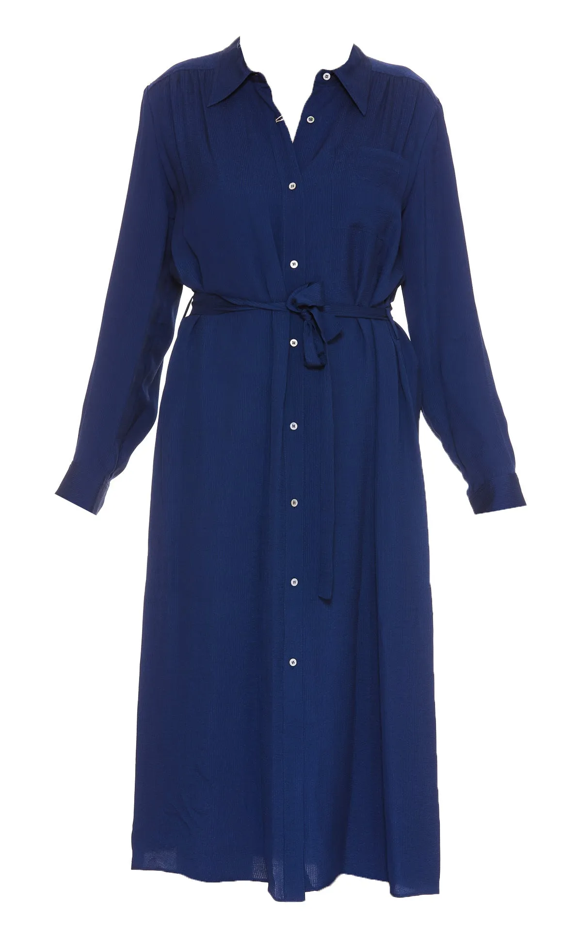 A.P.C. Belted Button-Down Midi Dress