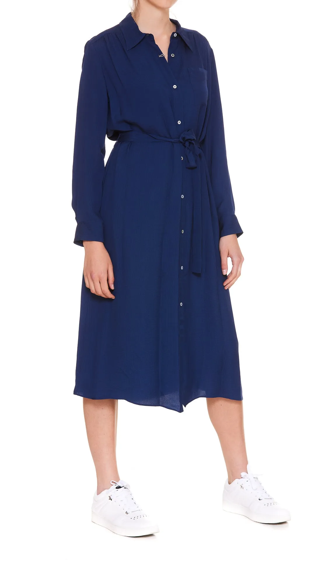 A.P.C. Belted Button-Down Midi Dress