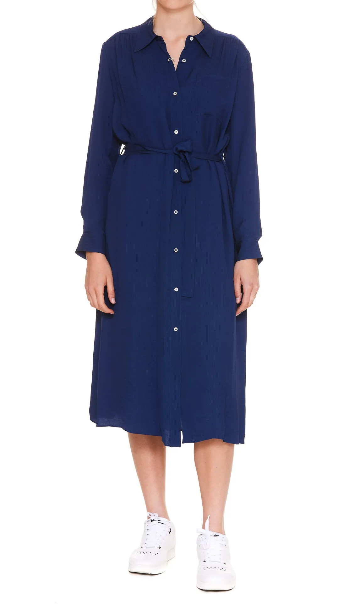 A.P.C. Belted Button-Down Midi Dress