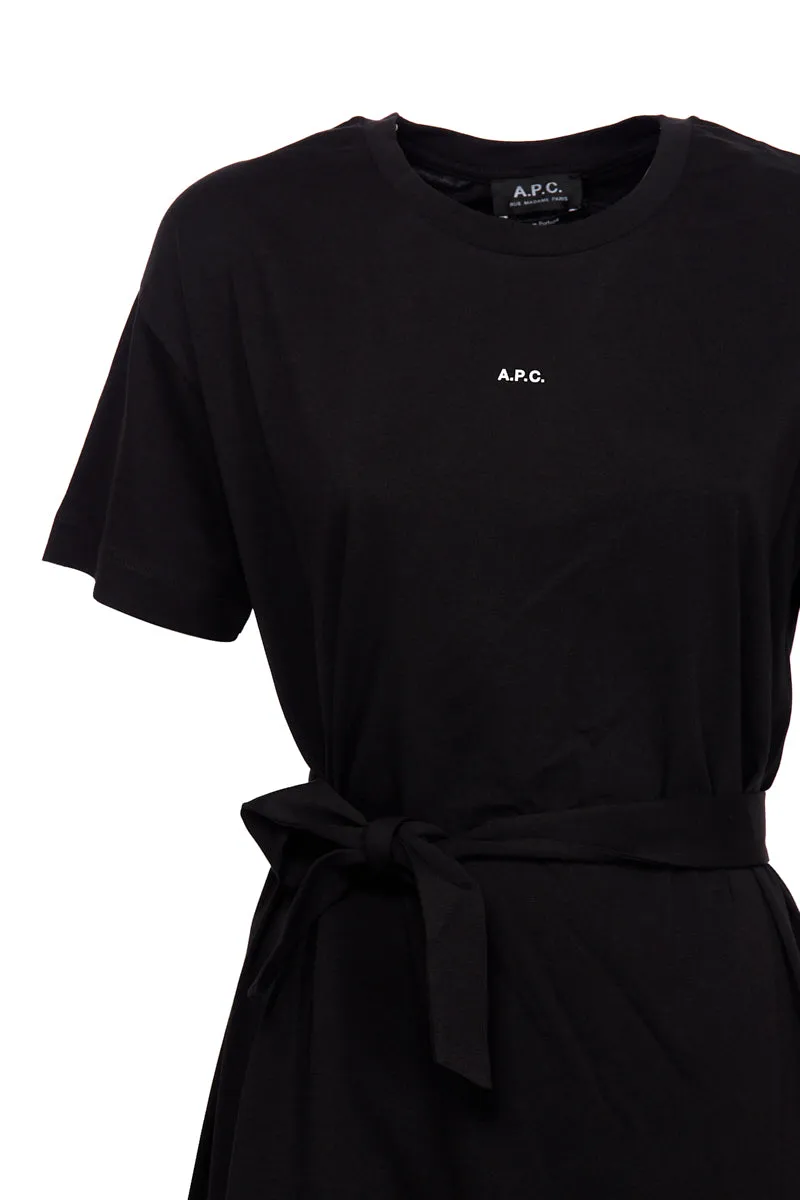 A.P.C. Logo Printed Crewneck T-Shirt Dress