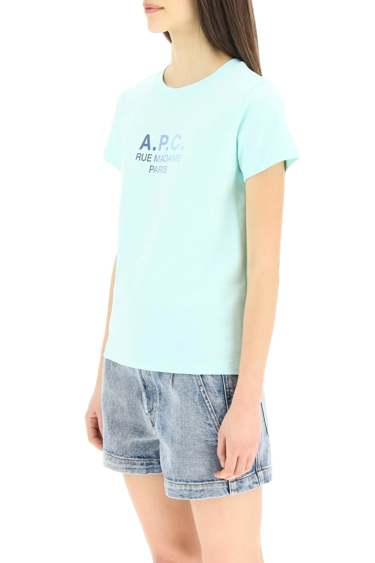 A.P.C. Rue Madame Paris Logo Printed T-Shirt