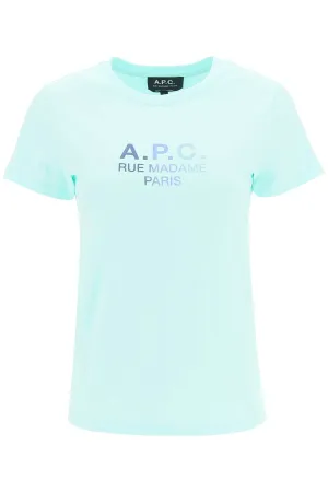 A.P.C. Rue Madame Paris Logo Printed T-Shirt