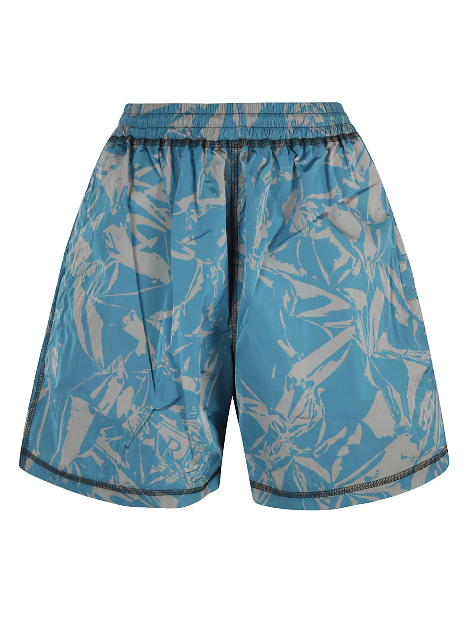 Aries Abstract Pattern Logo Patch Shorts