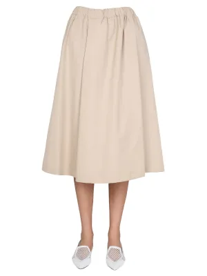 Aspes High Rise A-Line Midi Skirt