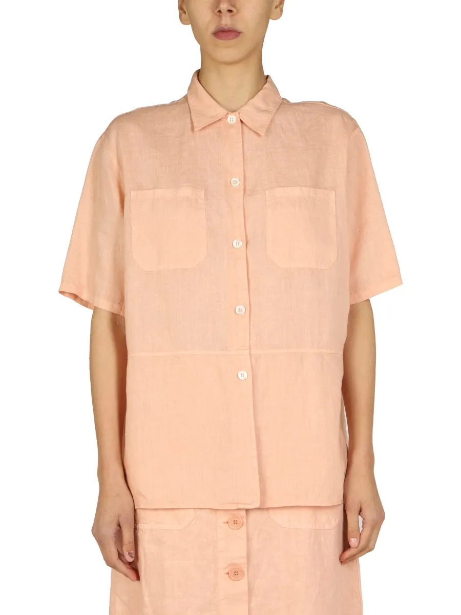 Aspesi Boxy Fit Short-Sleeved Shirt