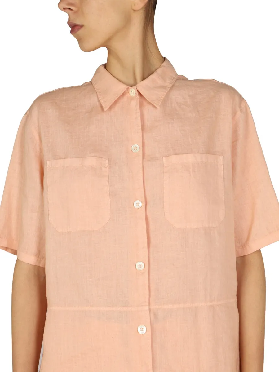 Aspesi Boxy Fit Short-Sleeved Shirt