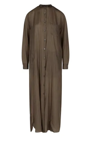 Aspesi Buttoned Long-Sleeved Shirt Dress