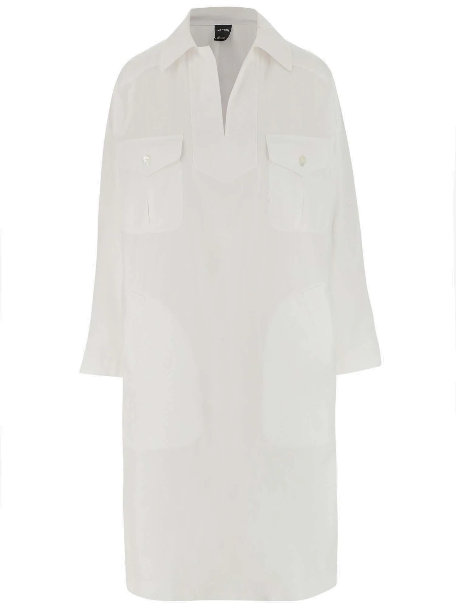 Aspesi Tunic-Style Long Sleeved Midi Dress