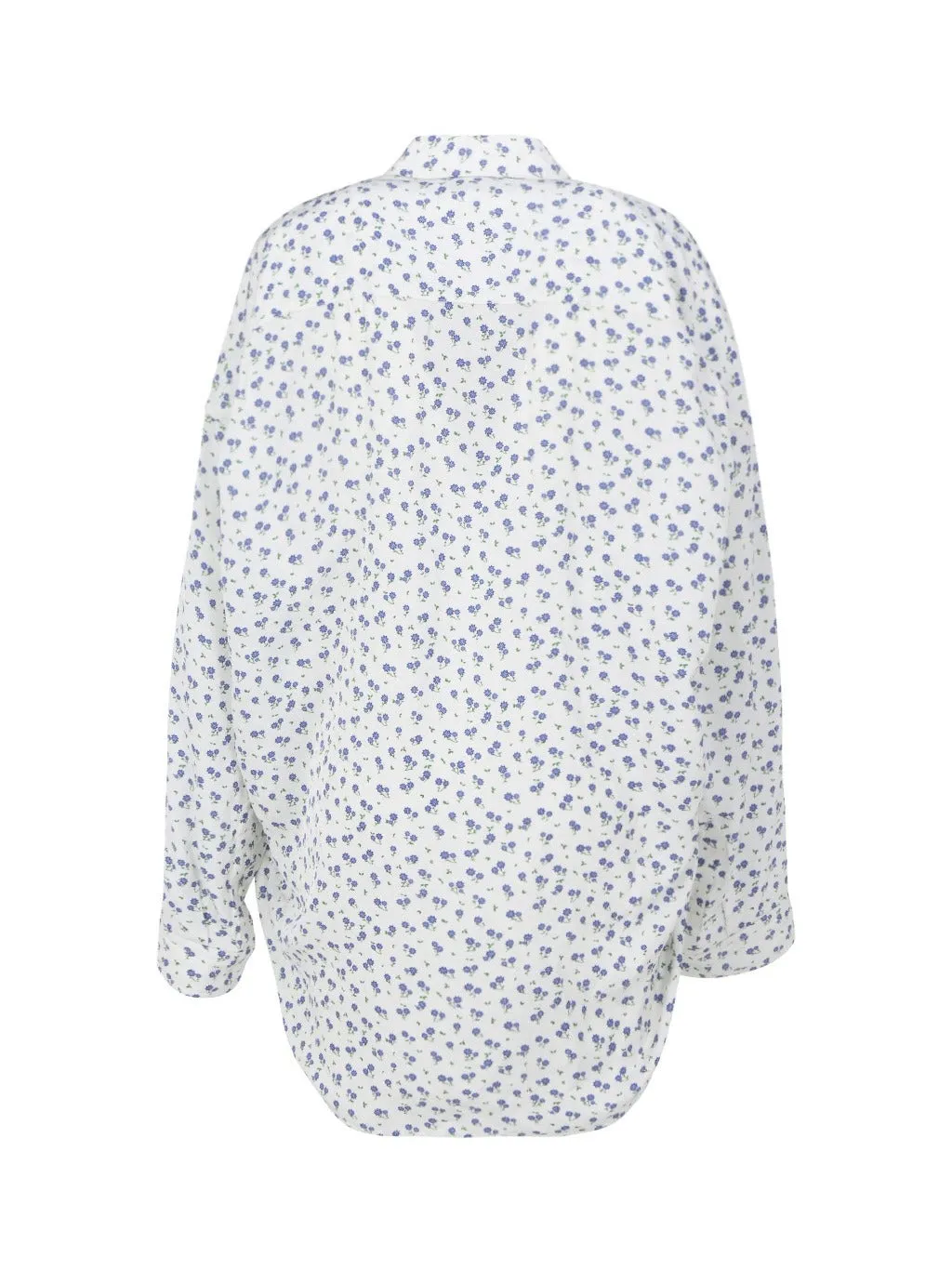 Balenciaga Allover Floral Printed Long-Sleeved Shirt