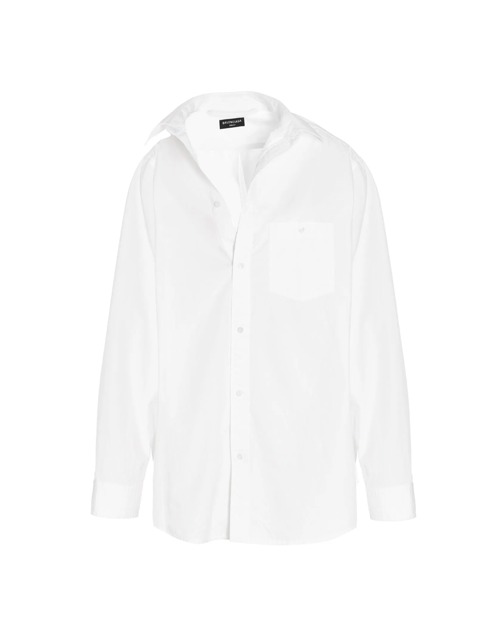 Balenciaga Asymmetric Off-The Shoulder Shirt