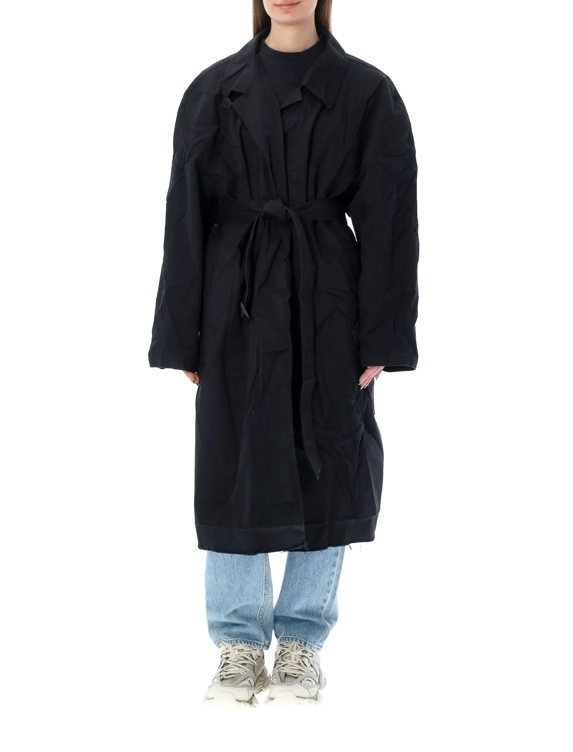 Balenciaga Belted Long-Sleeved Coat