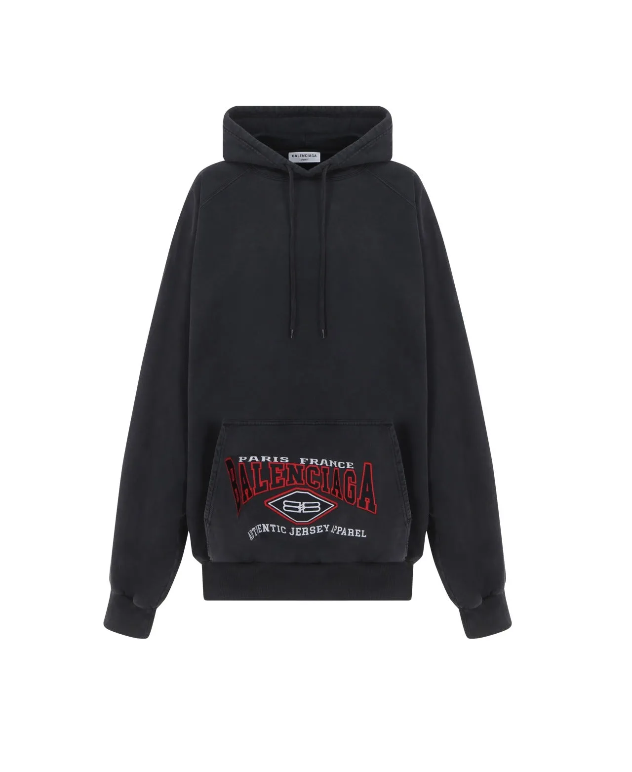 Balenciaga Logo Detailed Drawstring Hoodie