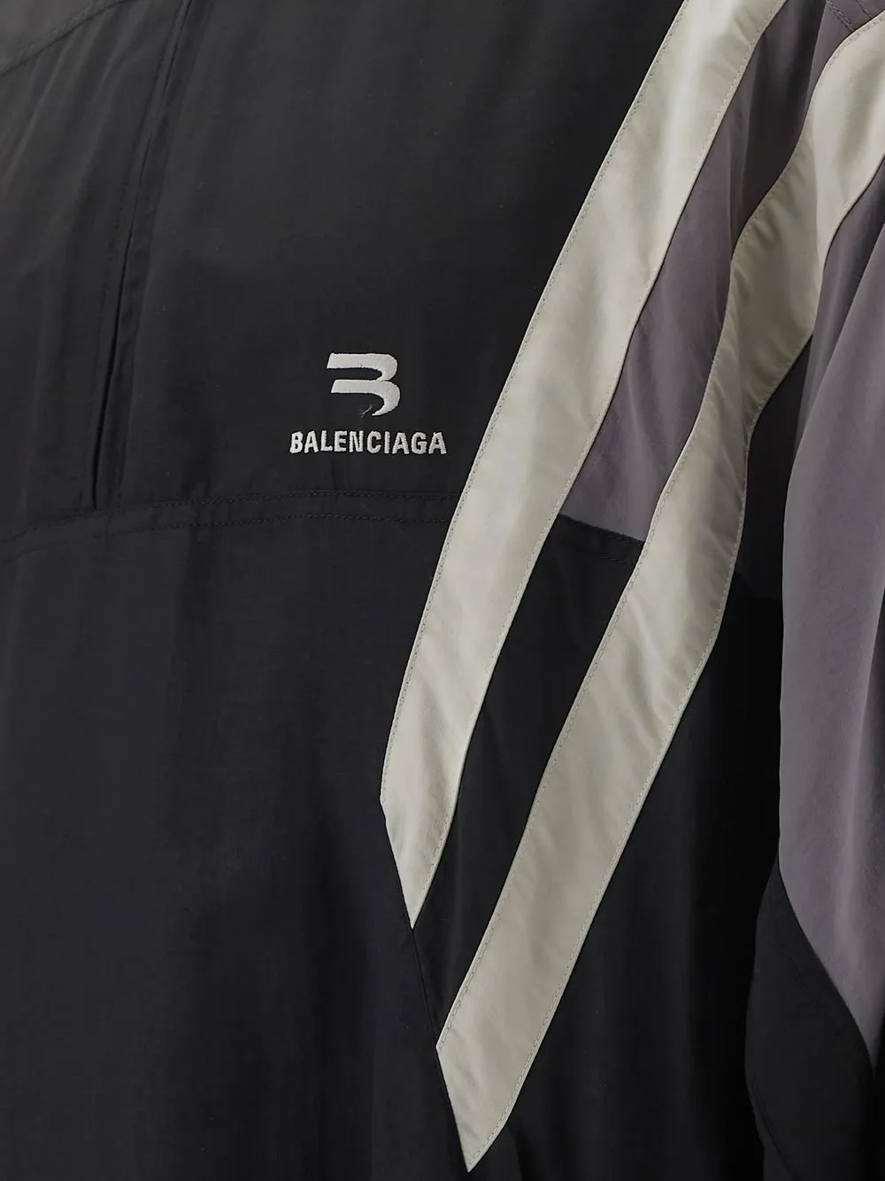 Balenciaga Logo Embroidered Long-Sleeved Jacket