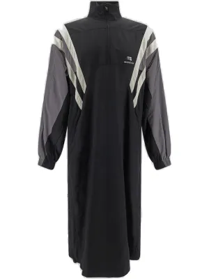 Balenciaga Logo Embroidered Long-Sleeved Jacket