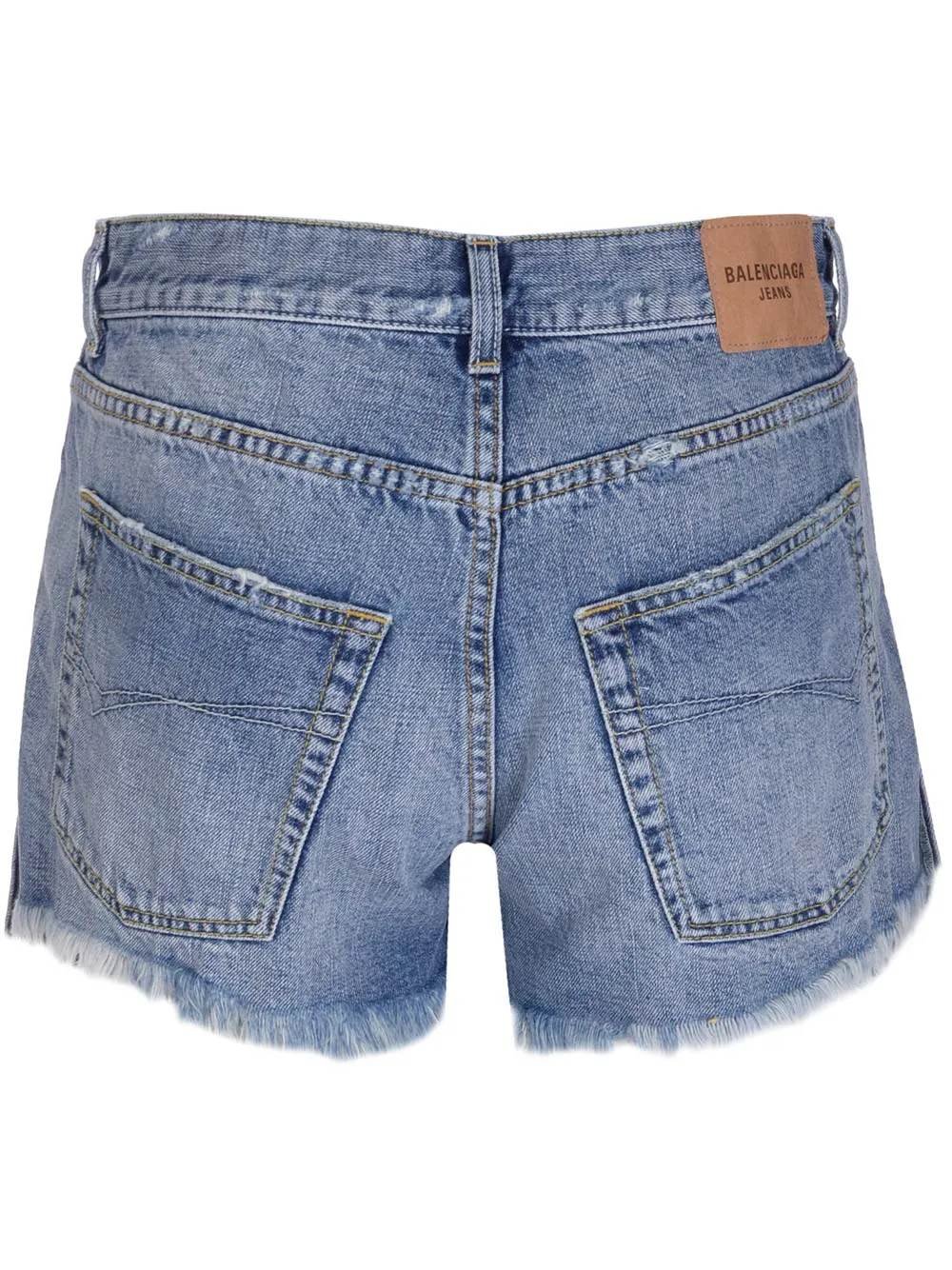 Balenciaga Logo Patch Denim Skirt
