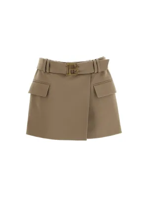 Balmain B Buckle Mini Skirt