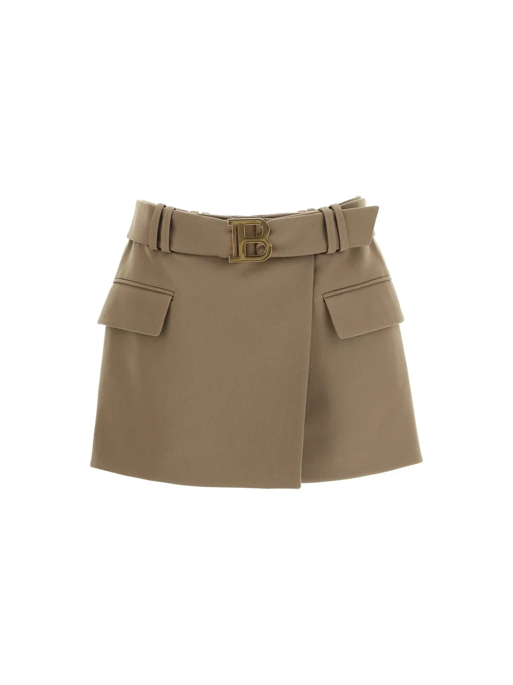 Balmain B Buckle Mini Skirt