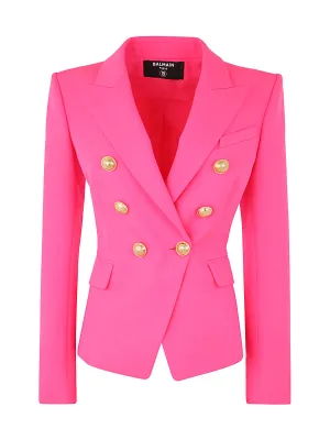 Balmain Double-Breasted Long-Sleeved Jacket