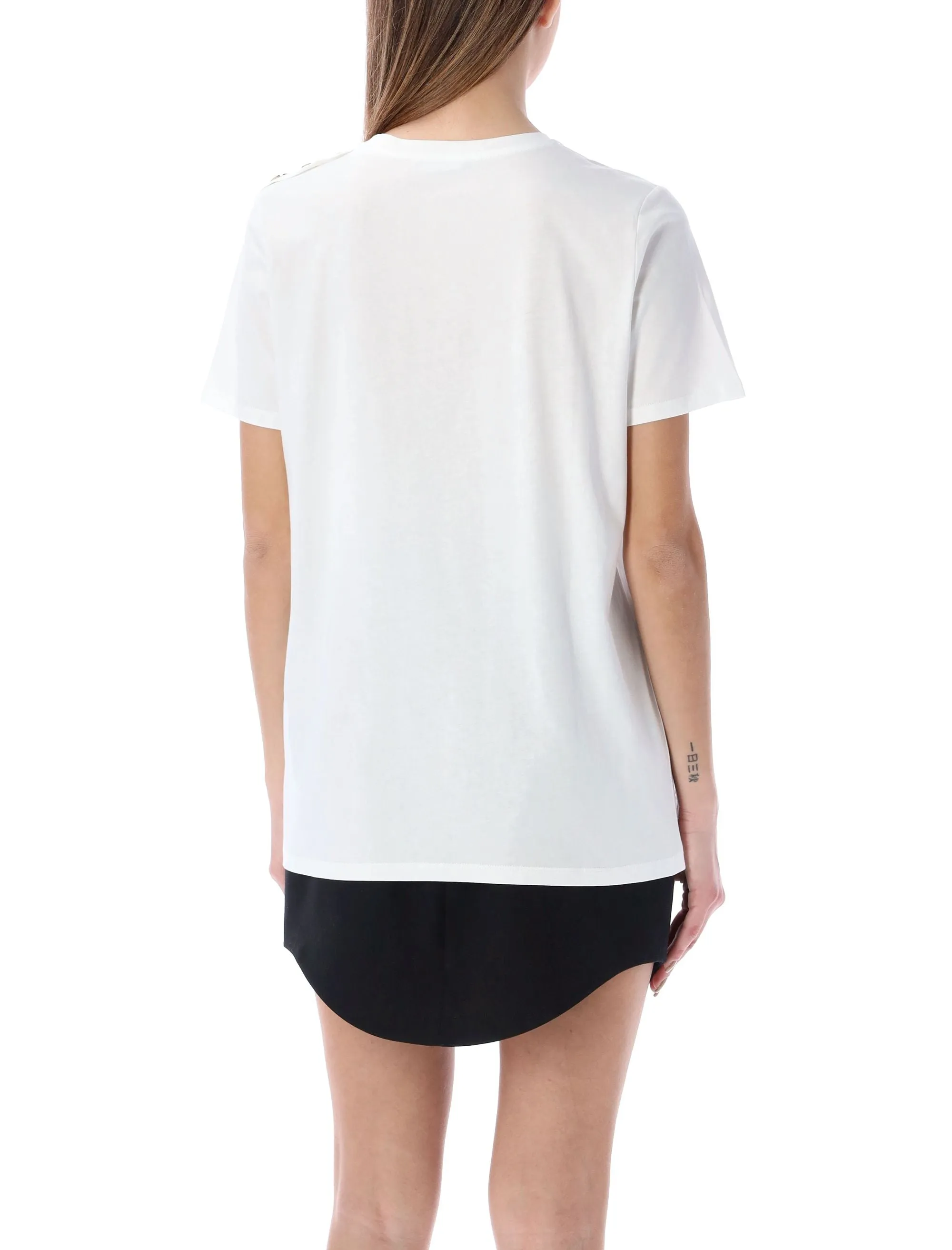 Balmain Logo Detailed Crewneck T-Shirt