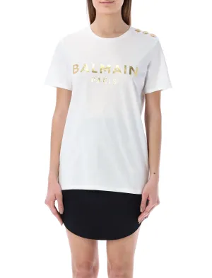 Balmain Logo Detailed Crewneck T-Shirt