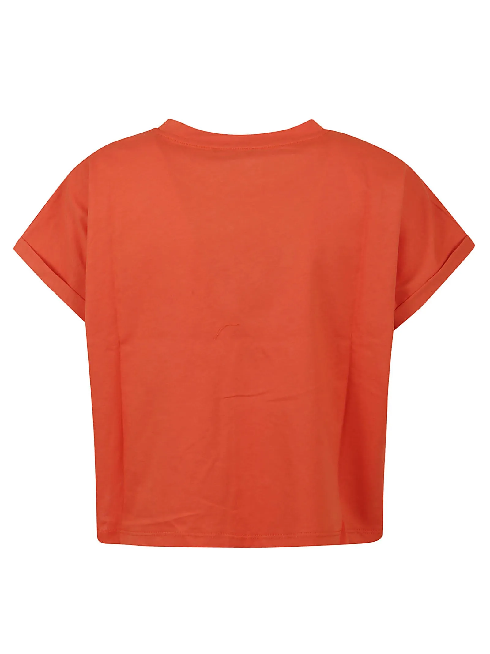 Balmain Logo Printed Cropped T-Shirt
