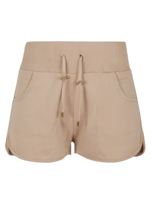 Balmain Logo Printed Low-Waisted Drawstring Shorts