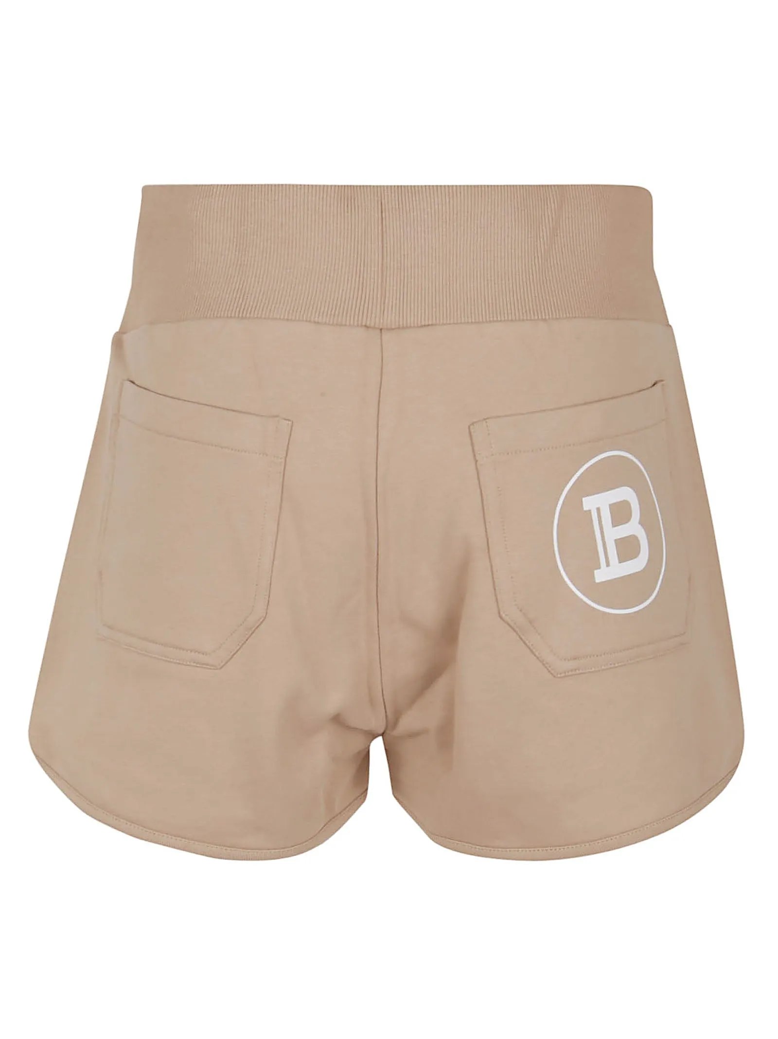 Balmain Logo Printed Low-Waisted Drawstring Shorts