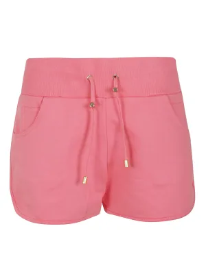 Balmain Logo Printed Low-Waisted Drawstring Shorts