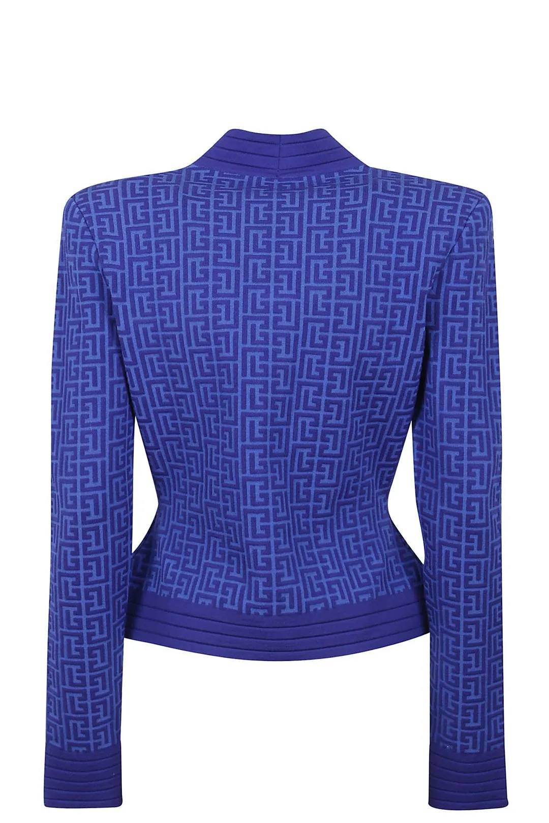 Balmain Monogram Pattern Knit Jacket