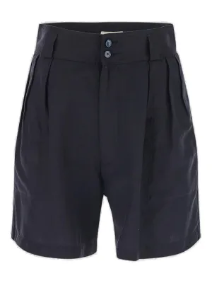 Barena High-Rise Pleat Detail Shorts