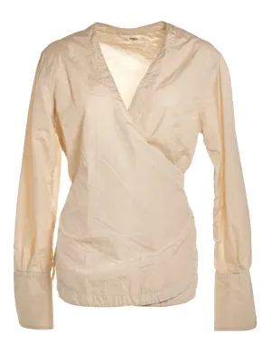 Barena V-Neck Wrap Top