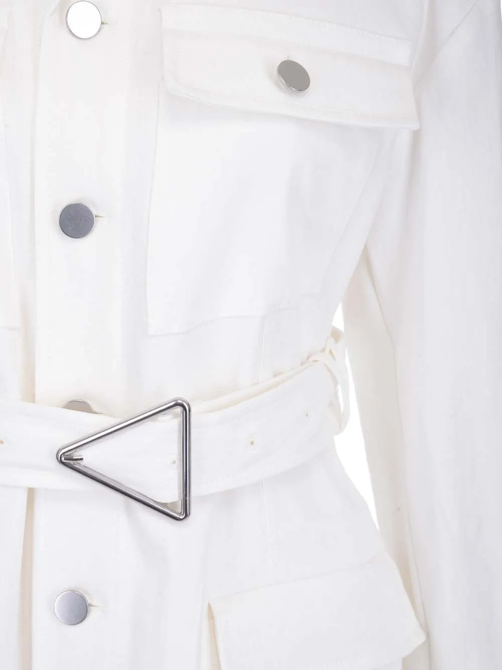 Bottega Veneta Single-Breasted Belted Waist Coat