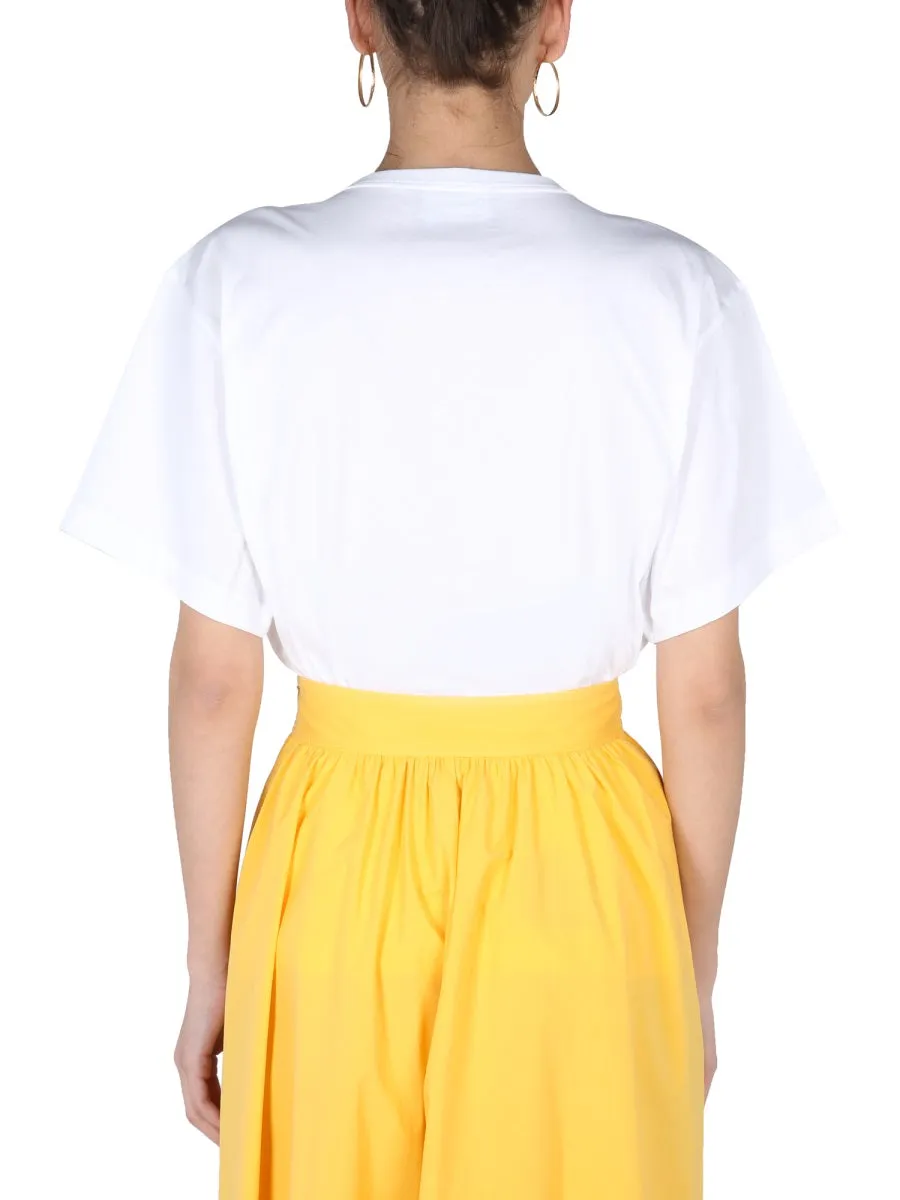 Boutique Moschino Logo Printed Crewneck T-Shirt