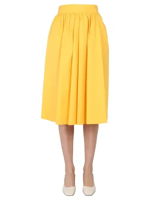 Boutique Moschino Pleated Midi Skirt
