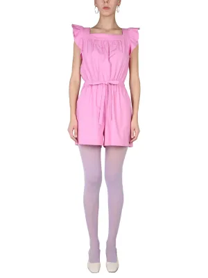 Boutique Moschino Tied Waist Poplin Shirt Dress