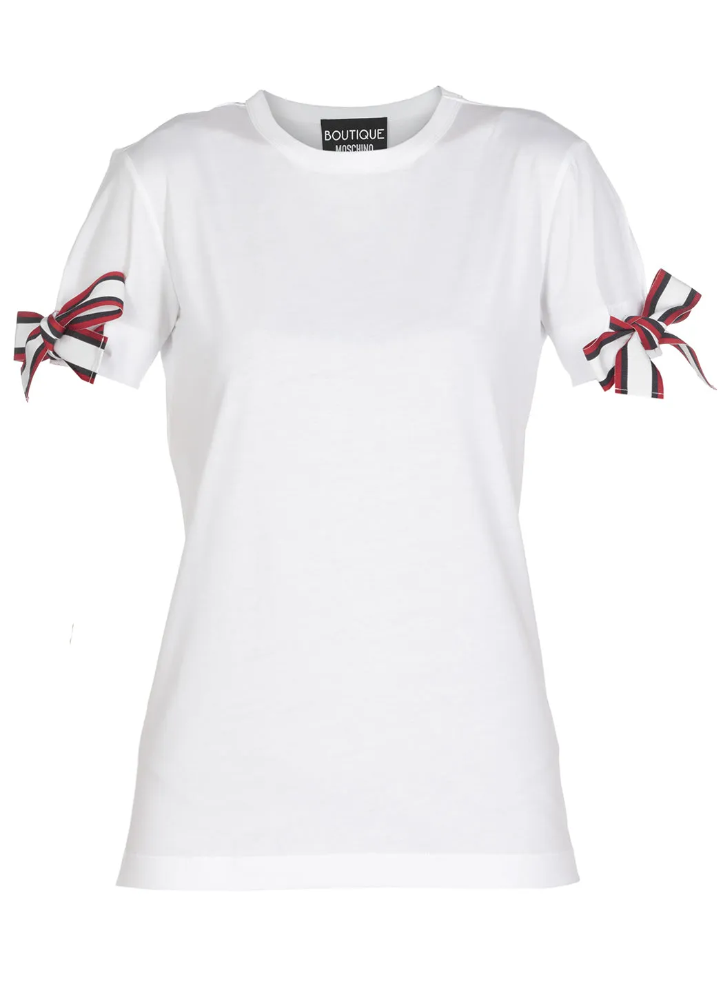 Boutique Moschino Tri-Strip Crewneck T-Shirt