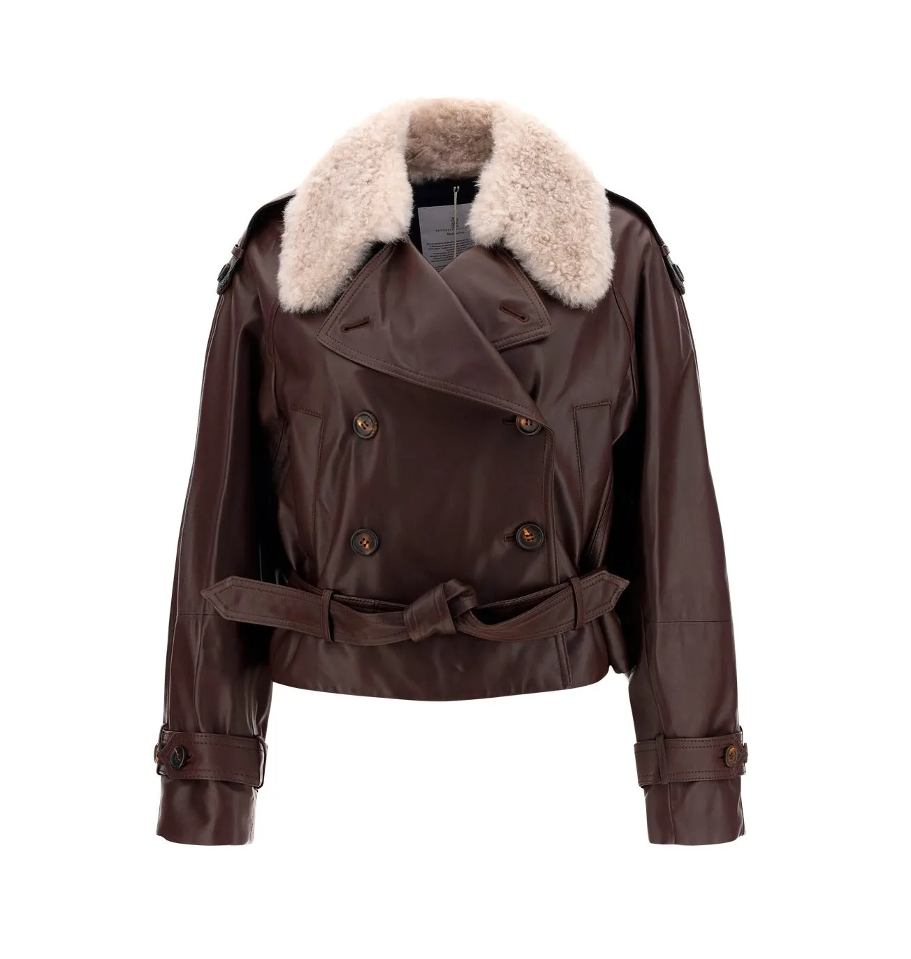 Brunello Cucinelli Double-Breasted Long-Sleeved Jacket