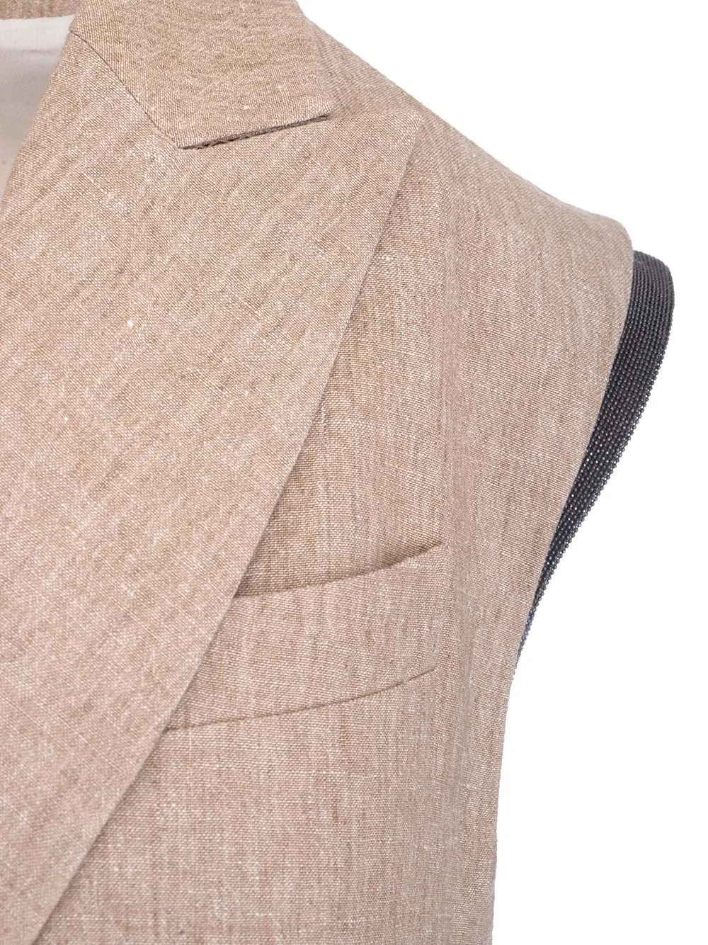 Brunello Cucinelli Double-Breasted Sleeveless Jacket