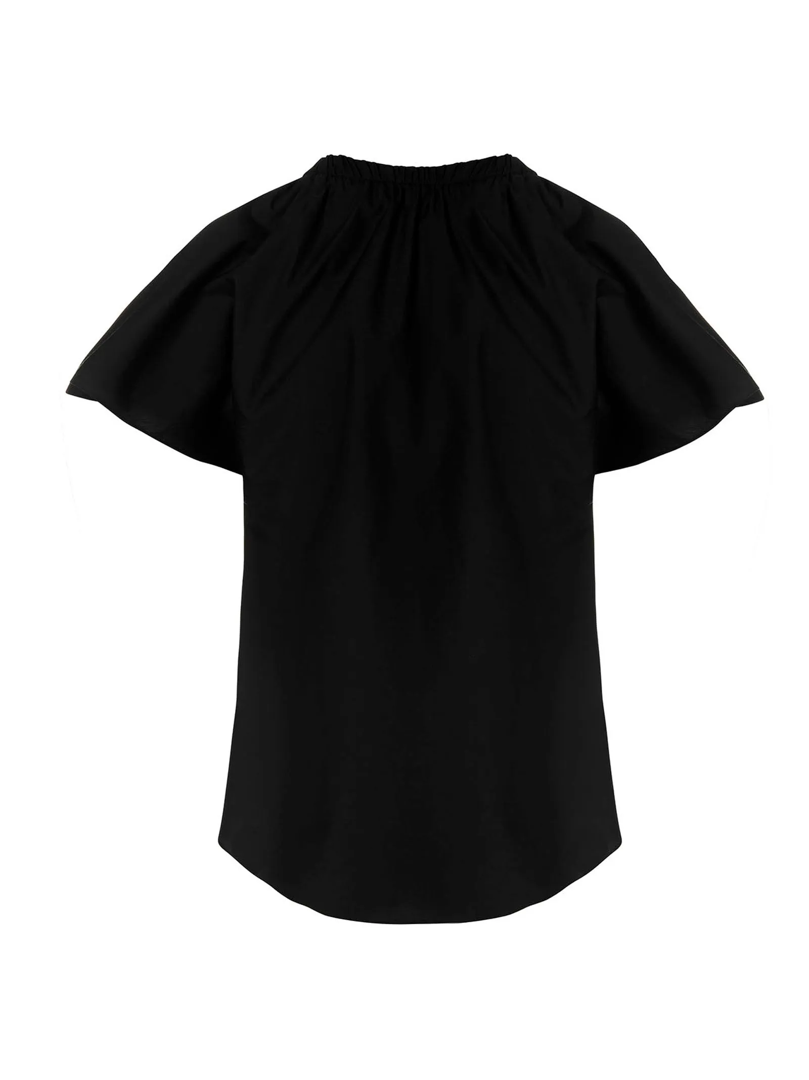 Brunello Cucinelli Poplin V-Neck Top