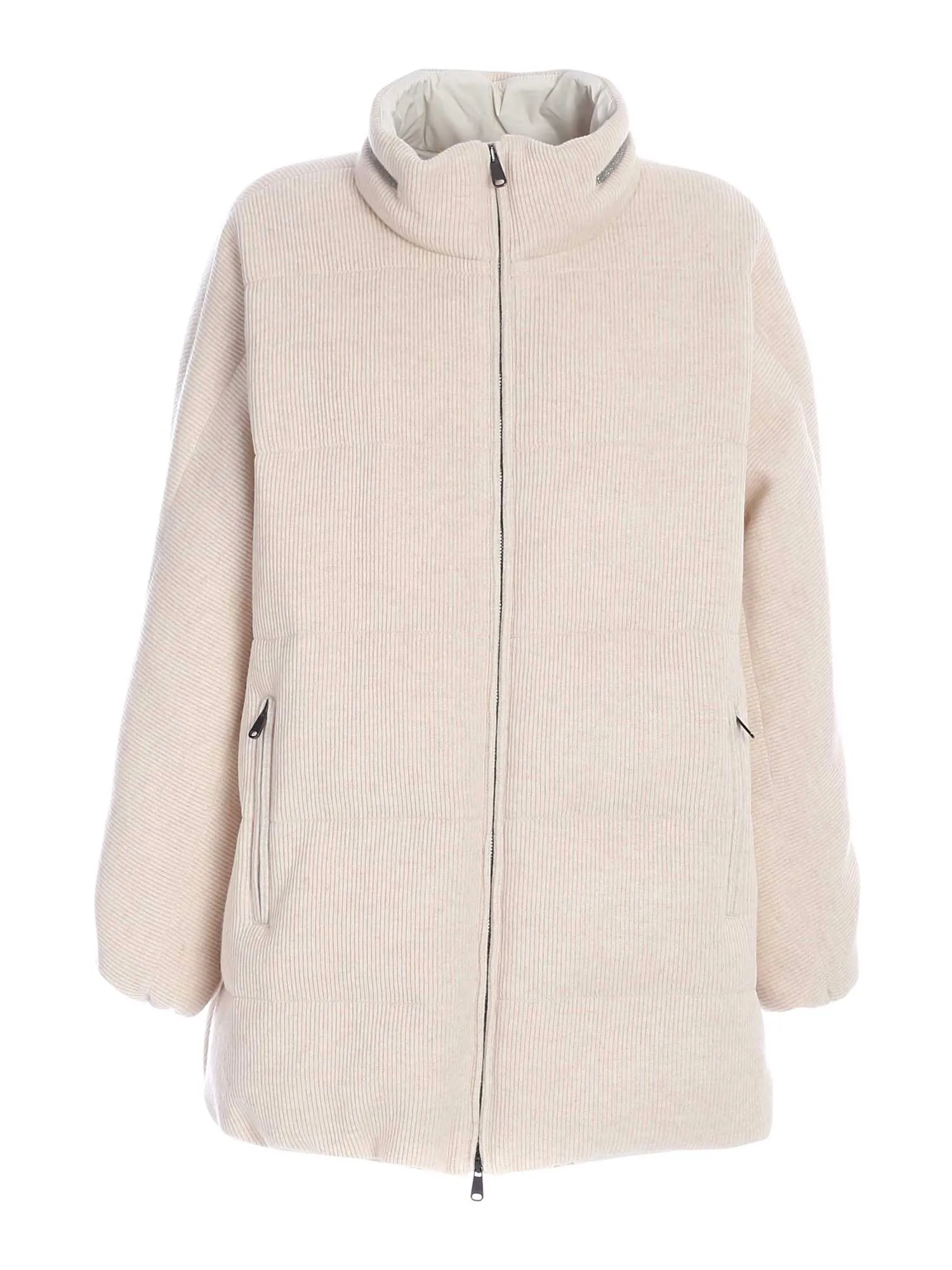 Brunello Cucinelli Zipped Padded Down Jacket