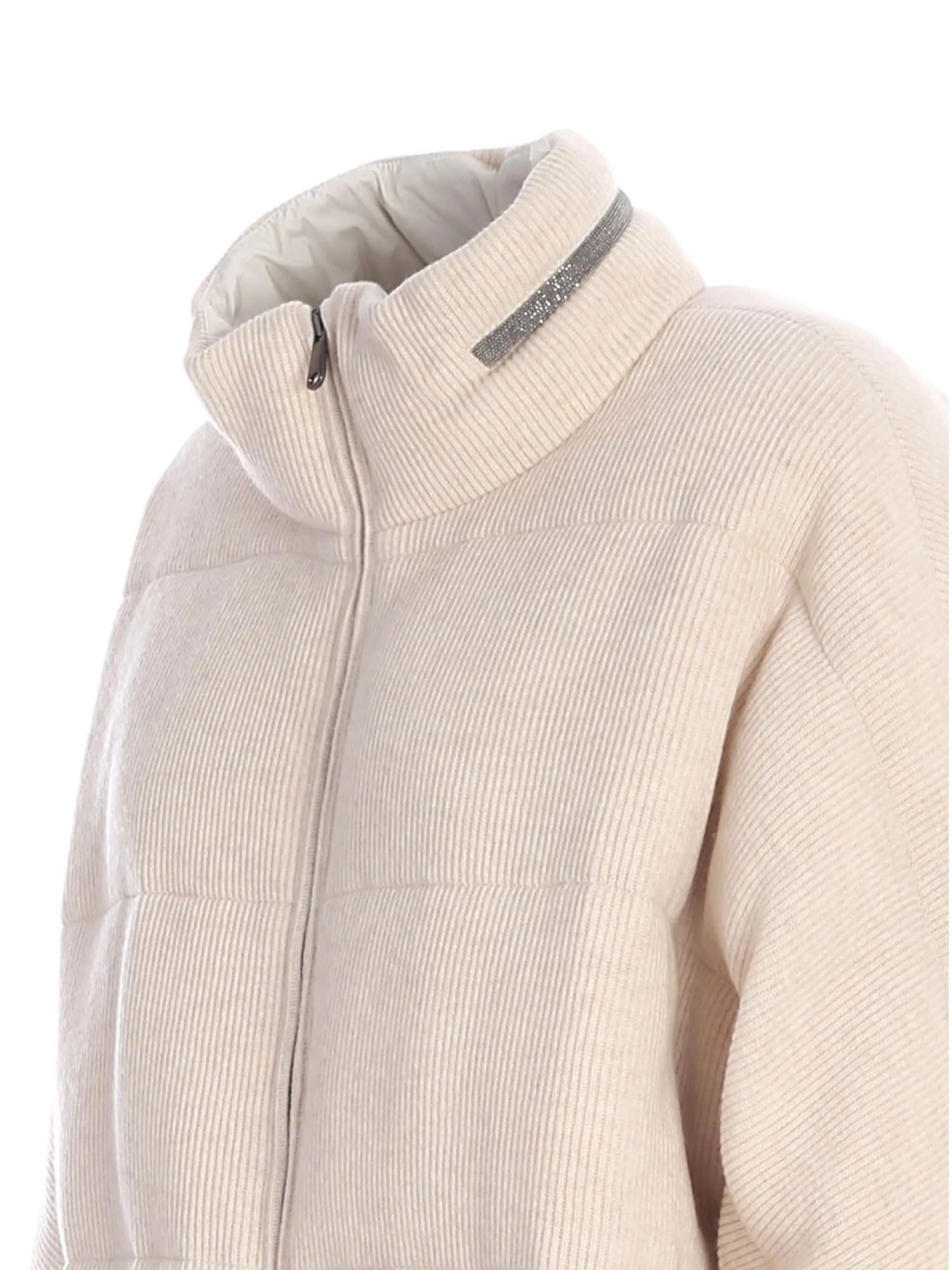Brunello Cucinelli Zipped Padded Down Jacket