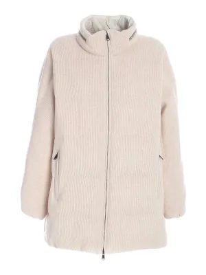 Brunello Cucinelli Zipped Padded Down Jacket