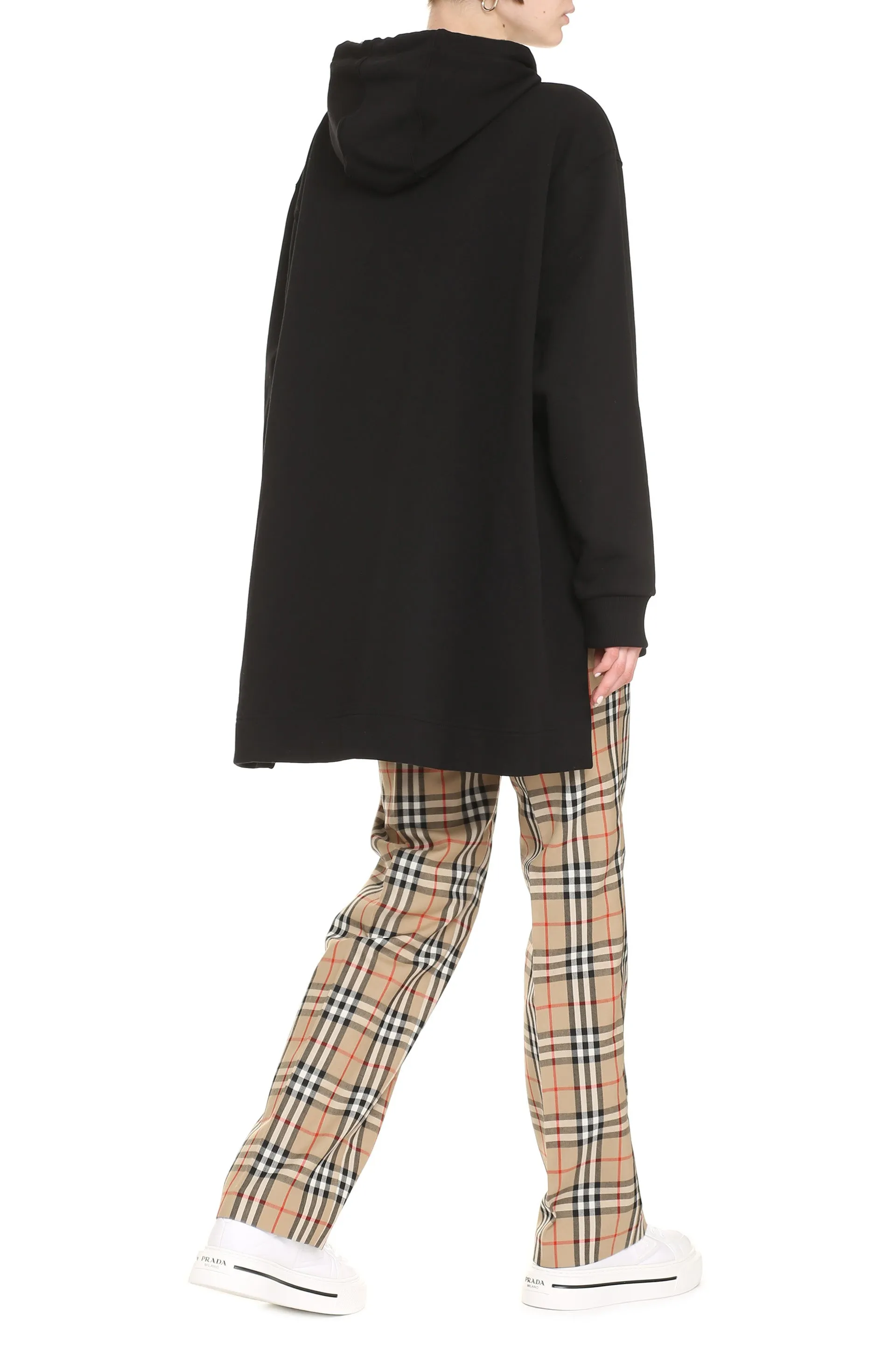 Burberry Asymmetric Hem Oversized Hoodie