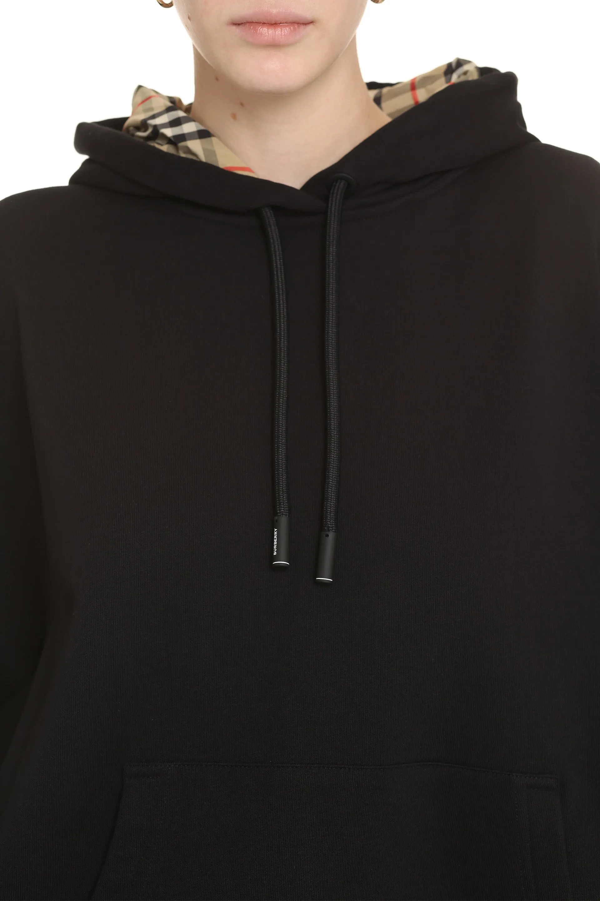 Burberry Asymmetric Hem Oversized Hoodie