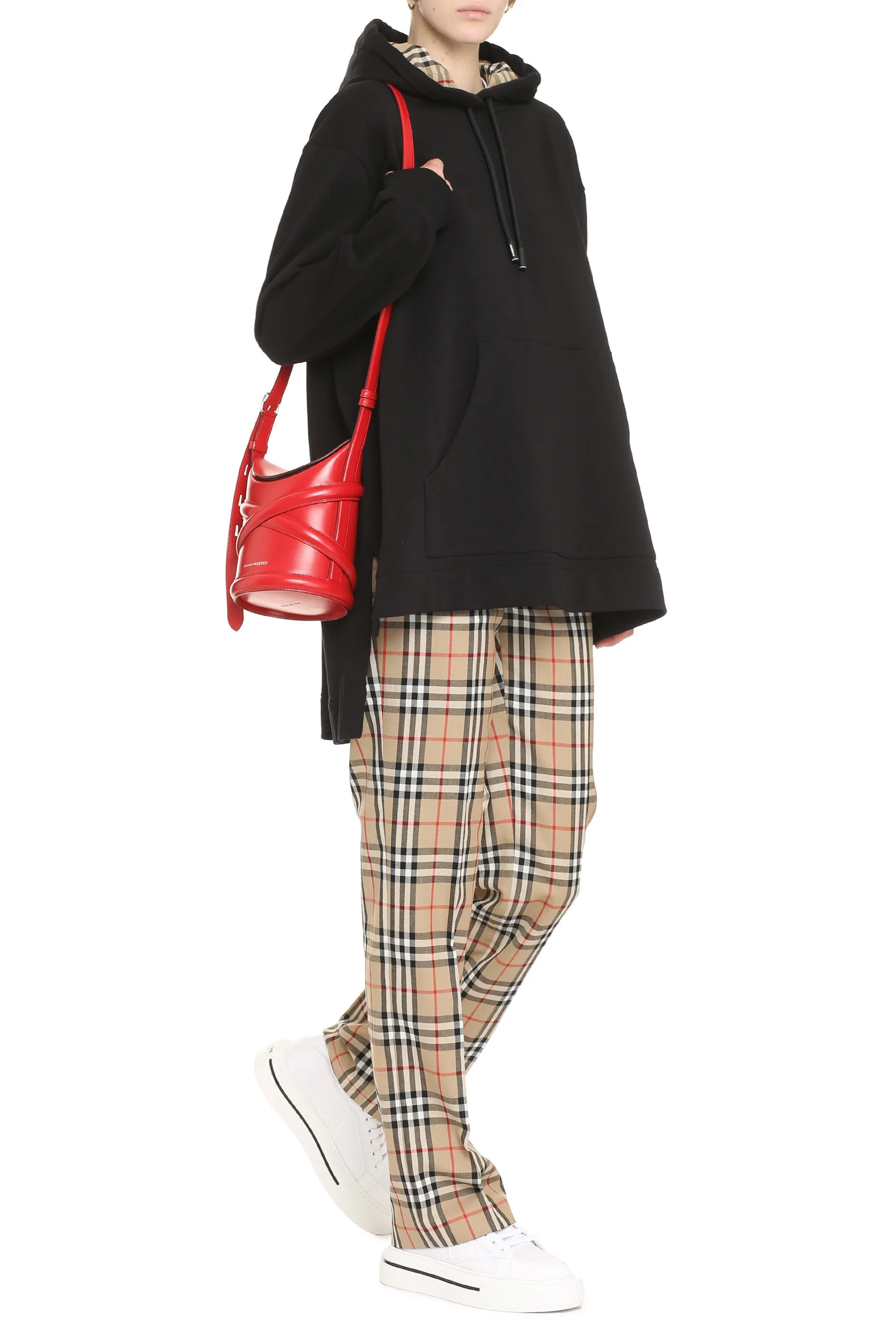 Burberry Asymmetric Hem Oversized Hoodie