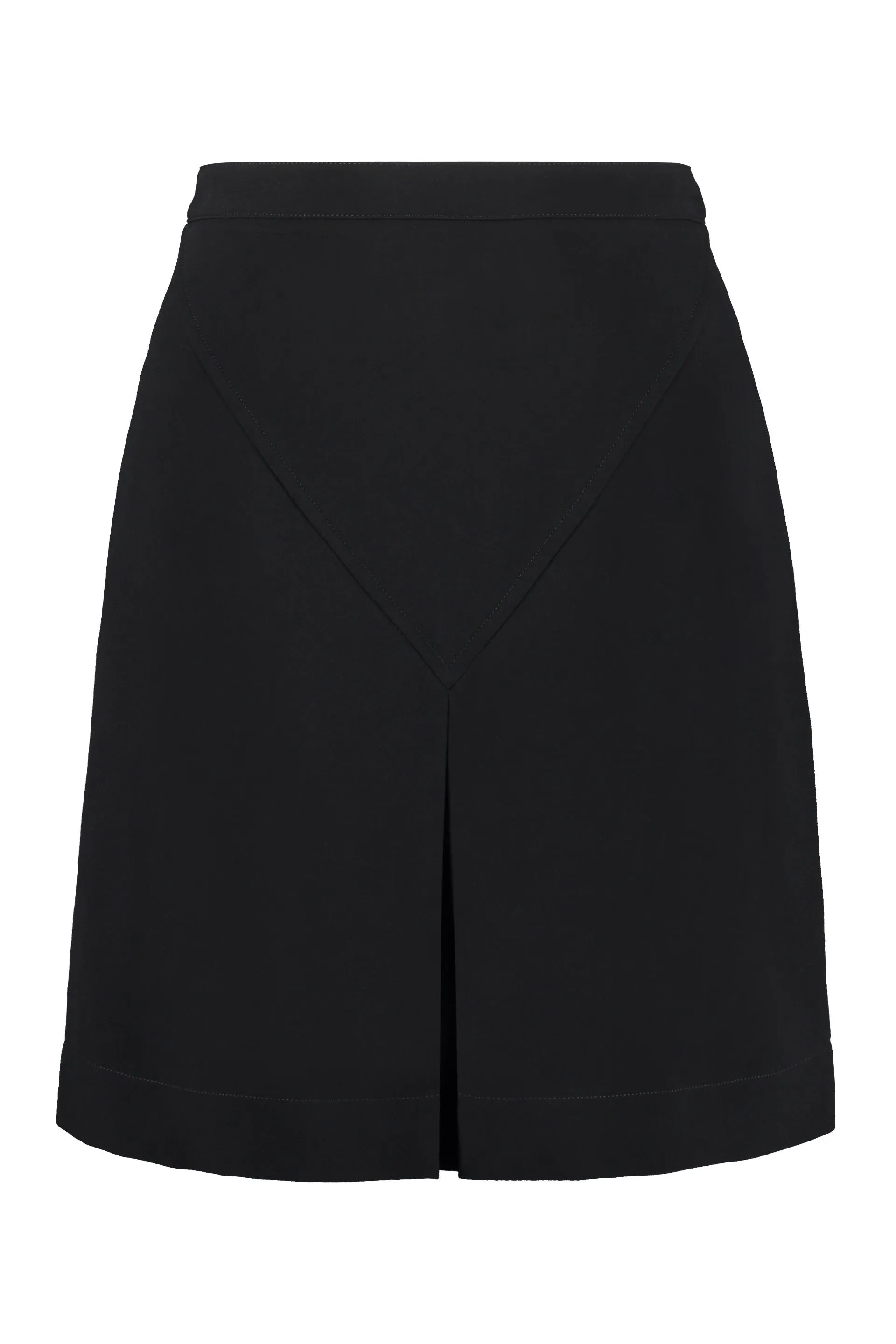 Burberry Button Detailed Front-Slit Mini Skirt