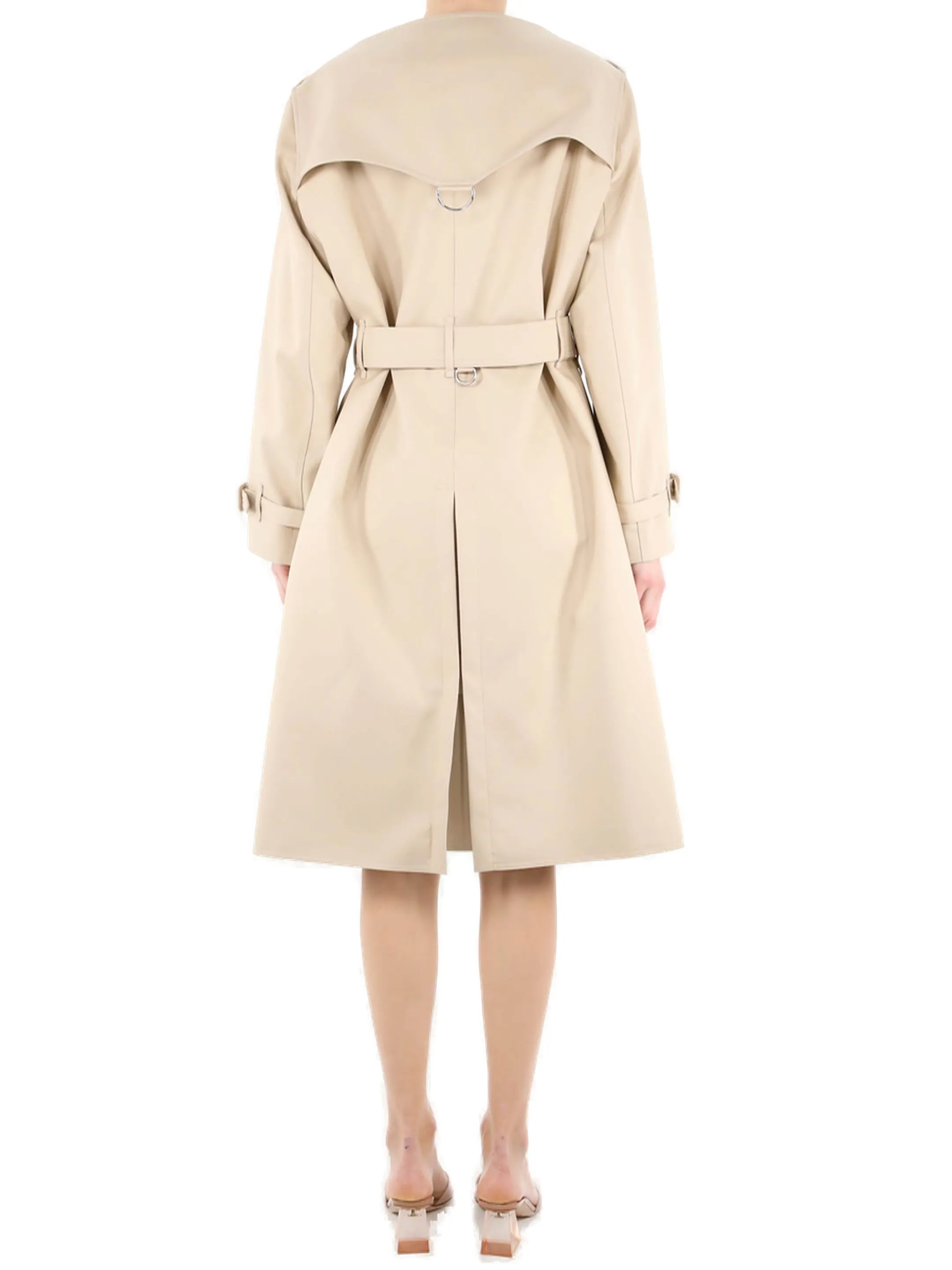 Burberry Double Breasted Belted Waist Coat
